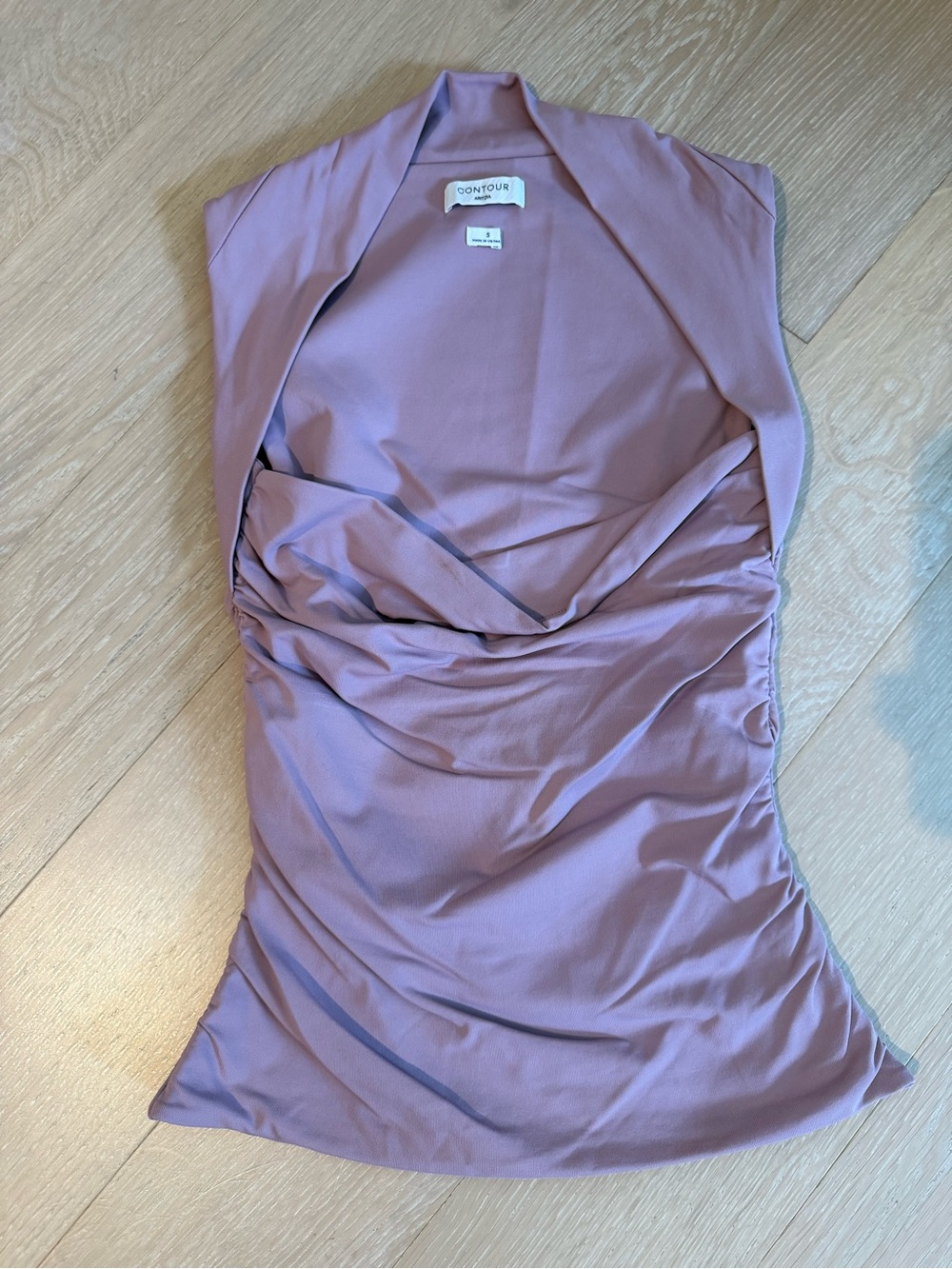 Aritzia Contour Dusty Lavender Ruched Camisole